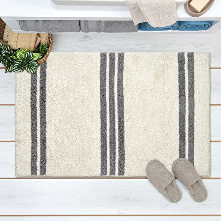 Soft Lucia Banyo Paspası - Beyaz - 60x100 cm