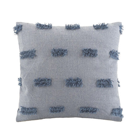 Soft Rosy Kırlent - Mavi- 45x45 cm