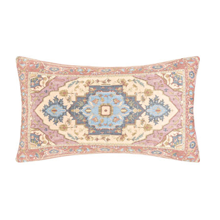 Soft Etnik Desenli Kırlent - Renkli - 30x50 cm