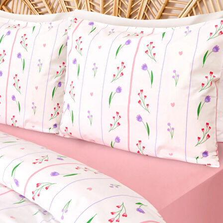 Soft Loretta Tek Kişilik Nevresim Takımı - Renkli