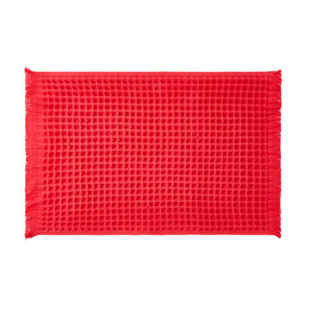 Soft Waffle Mutfak Havlusu - Kırmızı - 30x45 cm