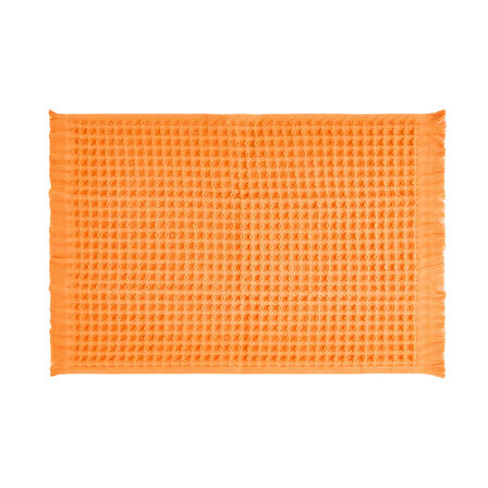 Soft Waffle Mutfak Havlusu - Turuncu - 30x45 cm