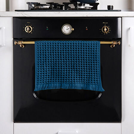 Soft Waffle Mutfak Havlusu - Lacivert - 30x45 cm