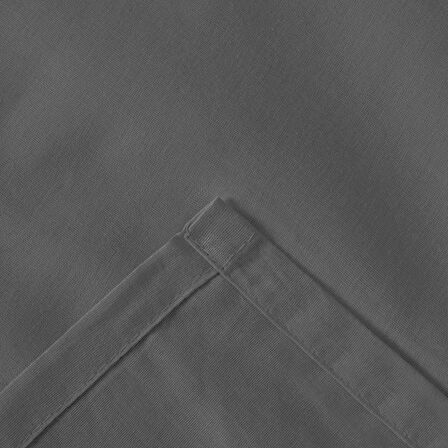 Soft Çift Kişilik Düz Kenar Çarşaf - Antrasit - 240x260 cm