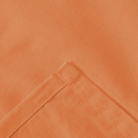 Soft Çift Kişilik Düz Kenar Çarşaf - Turuncu - 240x260 cm