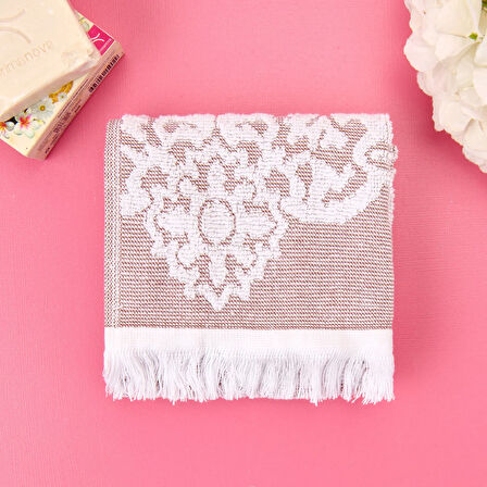 Soft Cant El Havlusu - Kahverengi - 30x50 cm