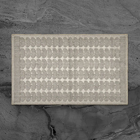 Soft Folium 2'li Banyo Paspası - Gri - 60x100 cm + 50x60 cm