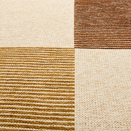 Soft Nestory Reony Halı - Kahverengi - 80x150 cm
