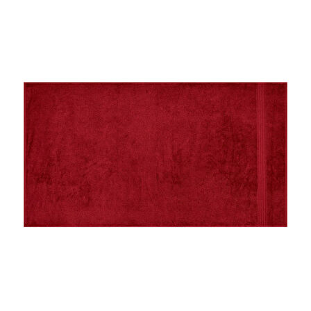 Organik Pamuk Yüz Havlusu - Bordo - 50x90 cm