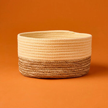 Living Sun Madness Dekoratif Sepet - Bej / Kahverengi - 20x10 cm