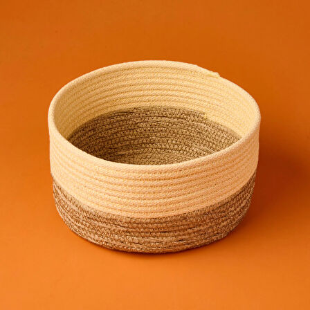 Living Sun Madness Dekoratif Sepet - Bej / Kahverengi - 20x10 cm