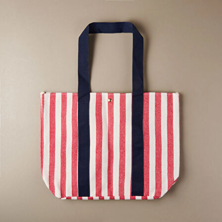 Soft Plaj Çantası - Kırmızı - 48x35 cm