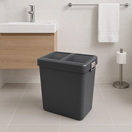 Comfort Geri Dönüşüm Çöp Kovası - Antrasit - 50 lt