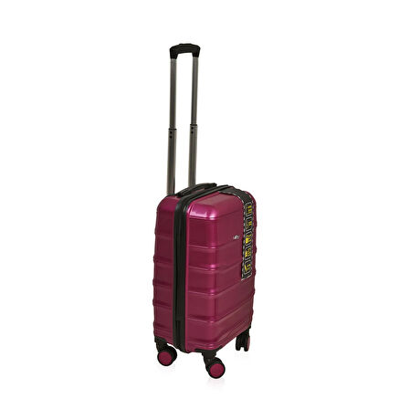 PP Kabin Boy Valiz - Mürdüm - 58x33x23 cm