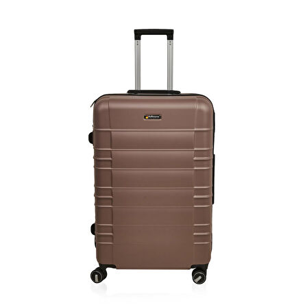 Travel Star Büyük Boy ABS Valiz - Platin - 76x52x30 cm