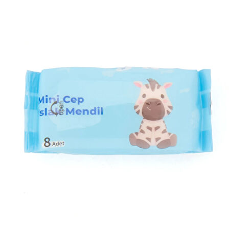 Home 8'li Mini Cep Tipi Islak Mendil - Asorti
