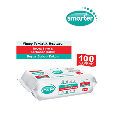 100'lü Yüzey Temizlik Havlusu - Beyaz