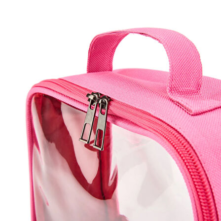 PVC Detaylı Kozmetik Çantası - Pembe