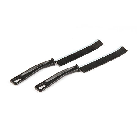 2'li Dar Alan Temizlik Fırçası - Siyah - 22 cm