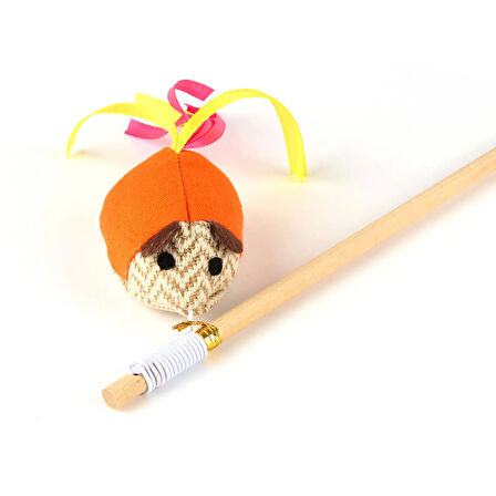 Balık ve Fare Başlıklı Kedi Oyuncağı - Asorti - 50 cm