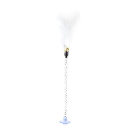 Vantuzlu Tüylü Kedi Oyuncağı - Asorti - 33 cm