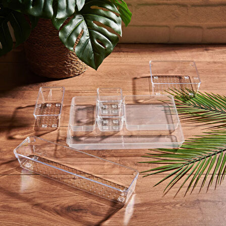 Şeffaf Çekmece İçi Düzenleyici - 30x23x5 cm