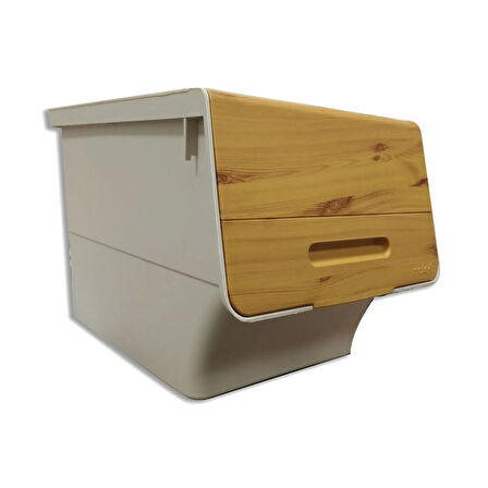 Bambu Görünümlü Tekli Organizer - 33 lt