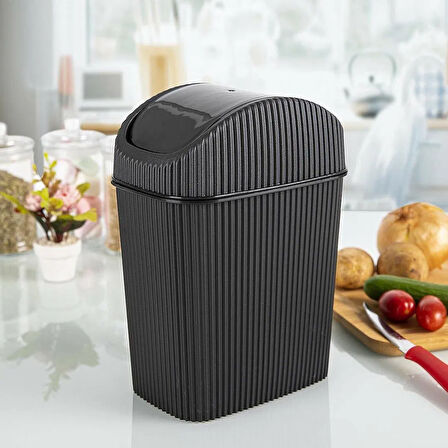 LV-321 Tezgah Üstü Maxi Çöp Kovası - Asorti - 6 lt