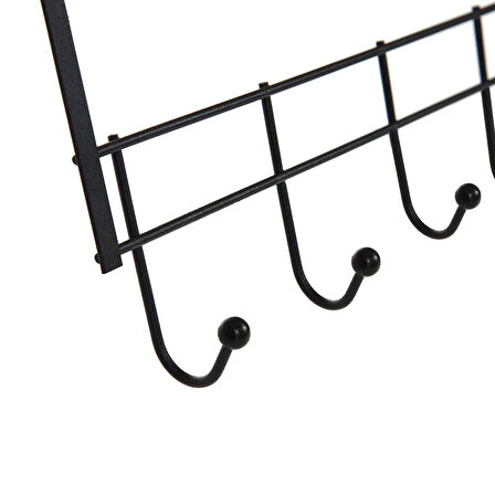 Eko 6'lı Kapı Arkası Askı - Siyah