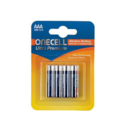 Ultra Premium Alkalin 1,5 V. 4'lü AAA Boy Pil