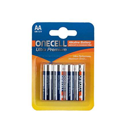 Ultra Premium Alkalin 1,5 V. 4'lü AA Boy Pil