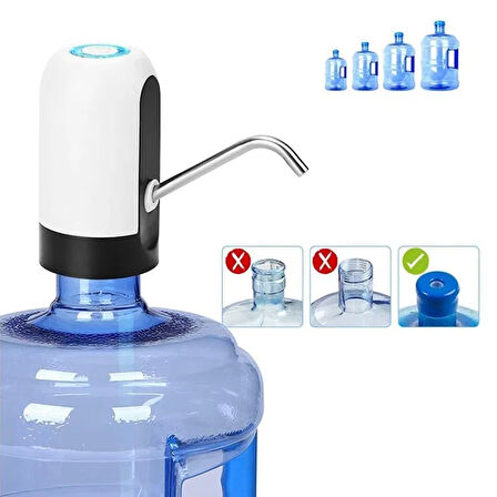 Usb Şarjlı Damacana Su Pompası - 2 Yıl Garantili