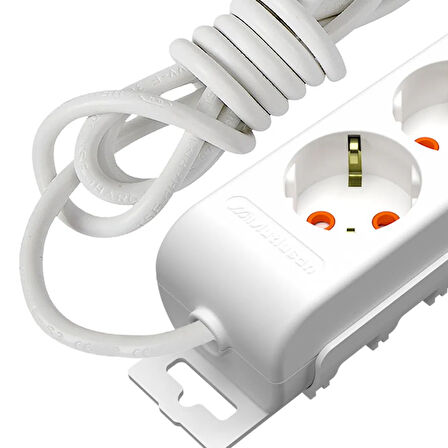 Ri Tech 3'lü Topraklı Grup Priz - 2 mt