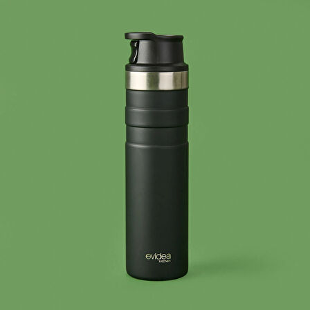 Kitchen Bireysel Termos - Siyah - 600 ml