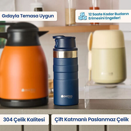 Kitchen Bireysel Termos - Lacivert - 350 ml