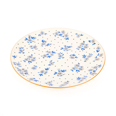 Porselen Robi Pasta Tabağı - Renkli - 19 cm