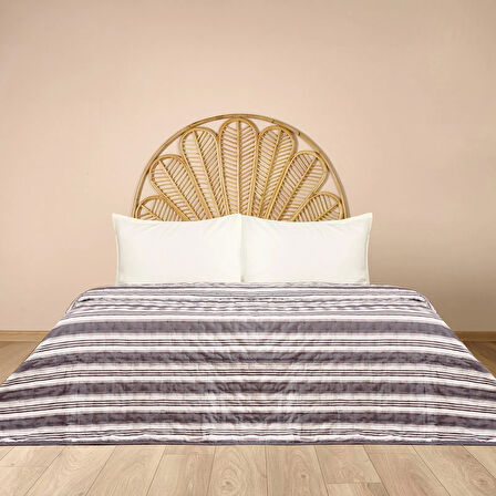 Soft Londra Tek Kişilik Yatak Örtüsü - Antrasit - 160x230 cm