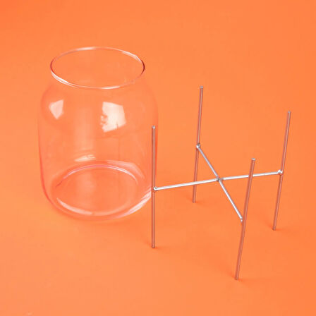 Casa Metal Ayaklı Vazo - Asorti - 25 cm