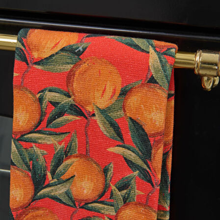 Soft Randig Mutfak Havlusu - Turuncu - 40x66 cm