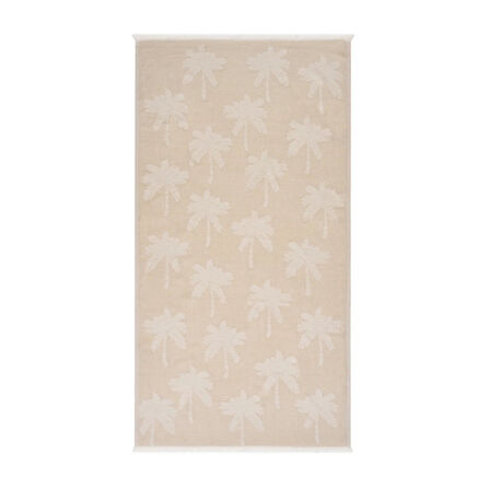 Soft Palm Peştamal - Bej - 90x160 cm