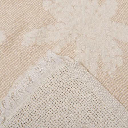 Soft Palm Peştamal - Bej - 90x160 cm