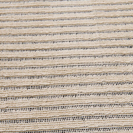 Soft Linya Dekoratif Halı - Ekru - 80x150 cm