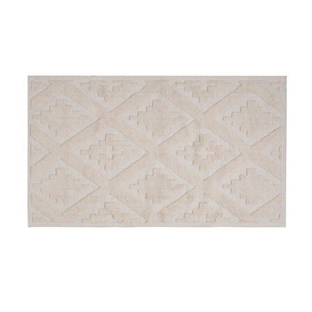 Soft Nil 2'li Banyo Paspası - Ekru - 60x100 cm + 50x60 cm
