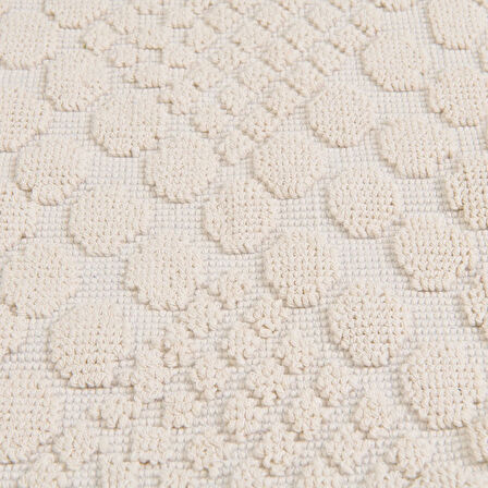 Soft Kağan 2'li Banyo Paspası - Ekru - 60x100 cm + 50x60 cm