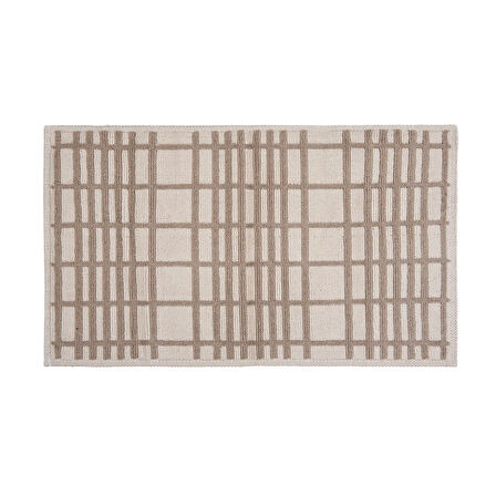 Soft Roger 2'li Banyo Paspası - Ekru / Bej - 60x100 cm + 50x60 cm