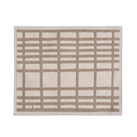 Soft Roger 2'li Banyo Paspası - Ekru / Bej - 60x100 cm + 50x60 cm
