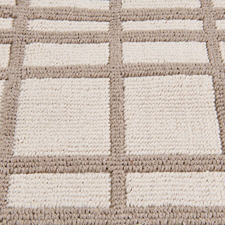 Soft Roger 2'li Banyo Paspası - Ekru / Bej - 60x100 cm + 50x60 cm