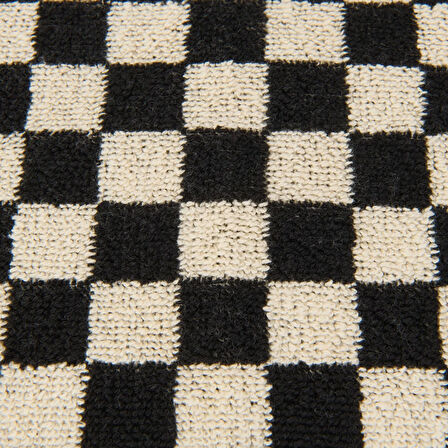 Soft Elena El Havlusu - Ekru / Siyah - 30x50 cm