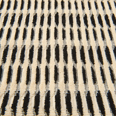 Soft Greta El Havlusu - Ekru / Siyah - 30x50 cm