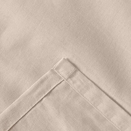 Soft Basic Tek Kişilik Düz Kenar Çarşaf - Bej - 160x240 cm